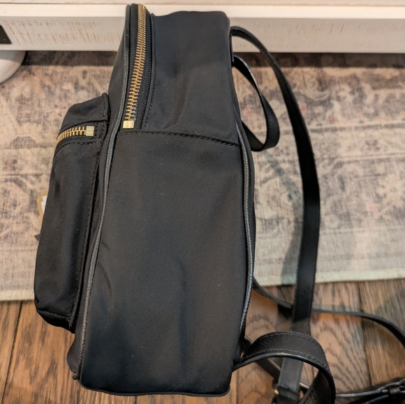 Kate Spade Chelsea Black Backpack with Gold Accents - Picture 3 of 7